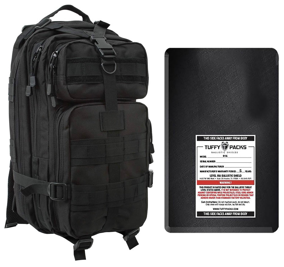 Medium Transport Pack with Level IIIA Bulletproof Insert (9