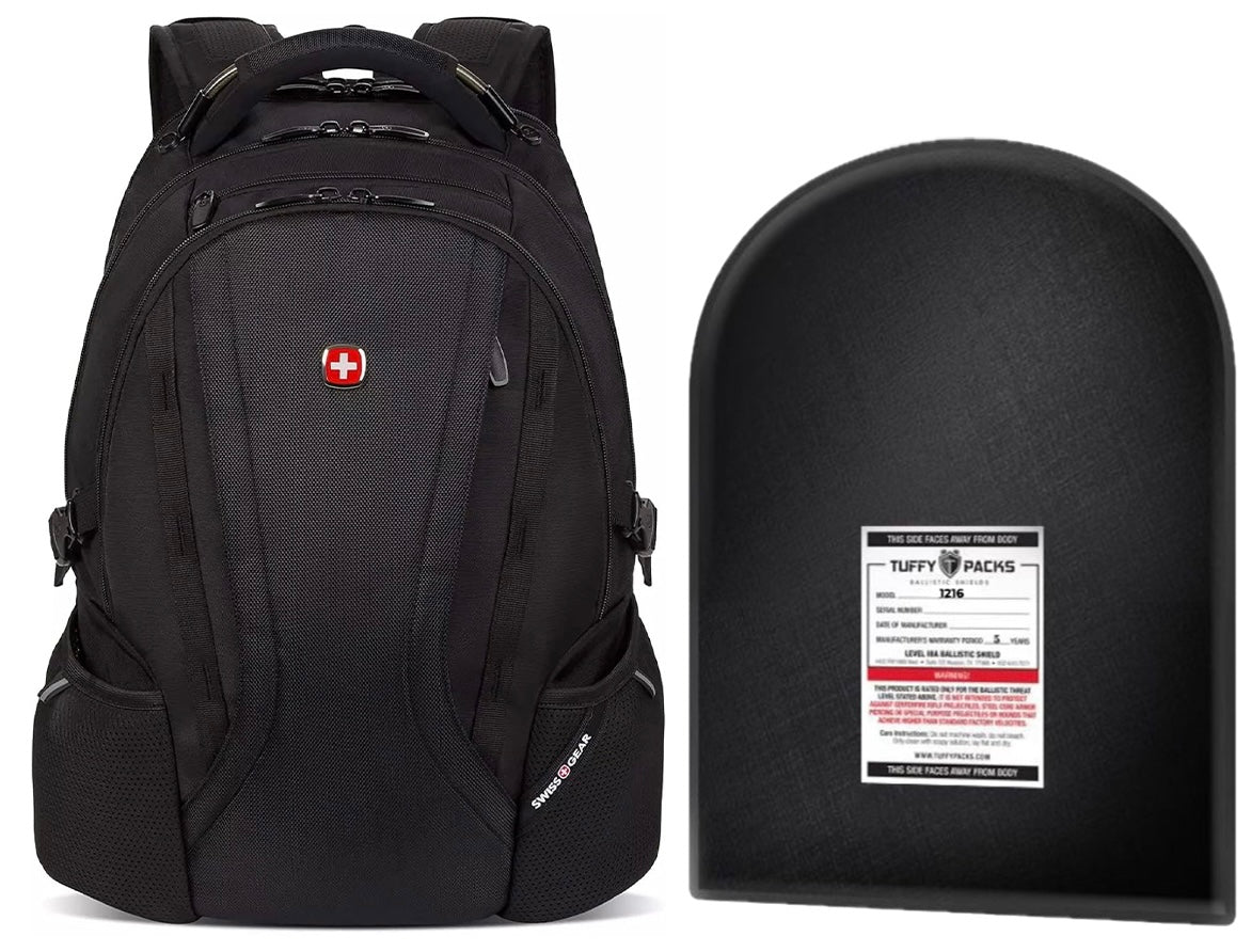 SwissGear 3760 ScanSmart Backpack with Level IIIA Bulletproof Insert (12