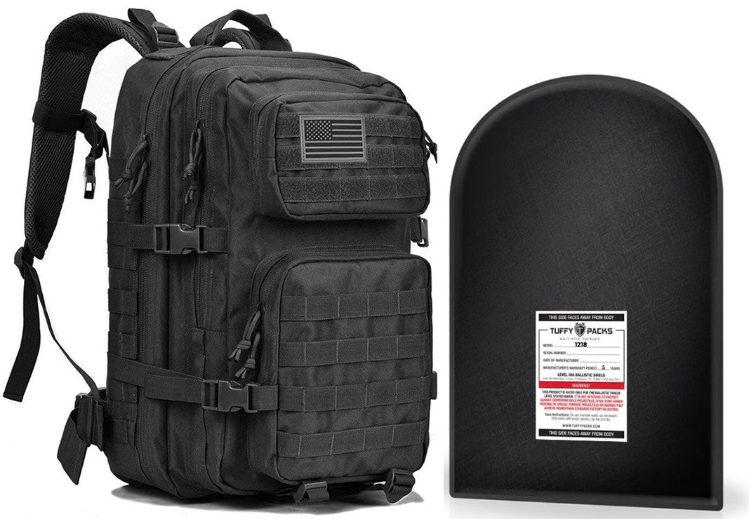 Tactical Backpack - Large 3-Day Backpack with Level IIIA Bulletproof Insert (12