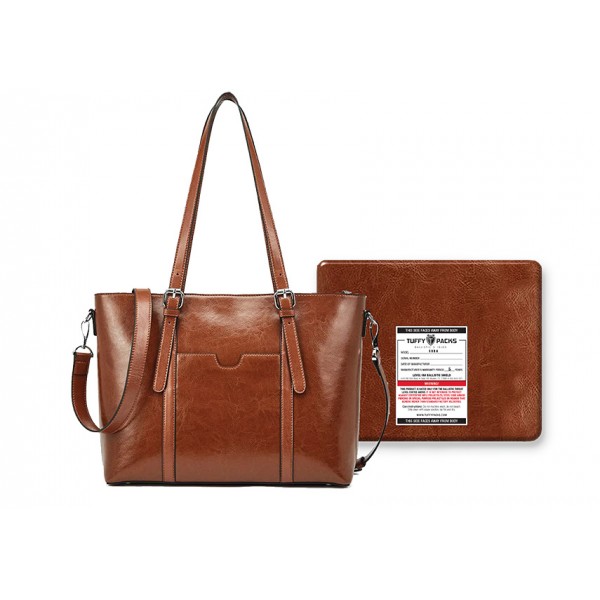 Surrey kål Banzai TuffyPacks, Inc. - Bulletproof Backpacks - Women's Leather Laptop Tote  Shoulder Handbag Vintage Briefcase with removable 11x14” Level IIIA  Ballistic Shield (Brown Leather)