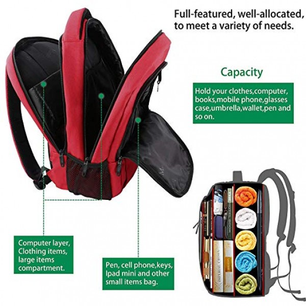 TuffyPacks, LLC. - Bulletproof Backpacks - Travel Pack (Red)