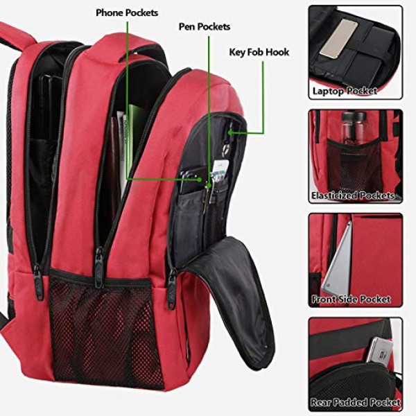 TuffyPacks, LLC. - Bulletproof Backpacks - Travel Pack (Red)